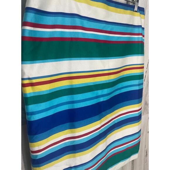 Talbots Multicolor Striped Pencil Skirt size 12 NWT Office Business Casual Work - Picture 4 of 8